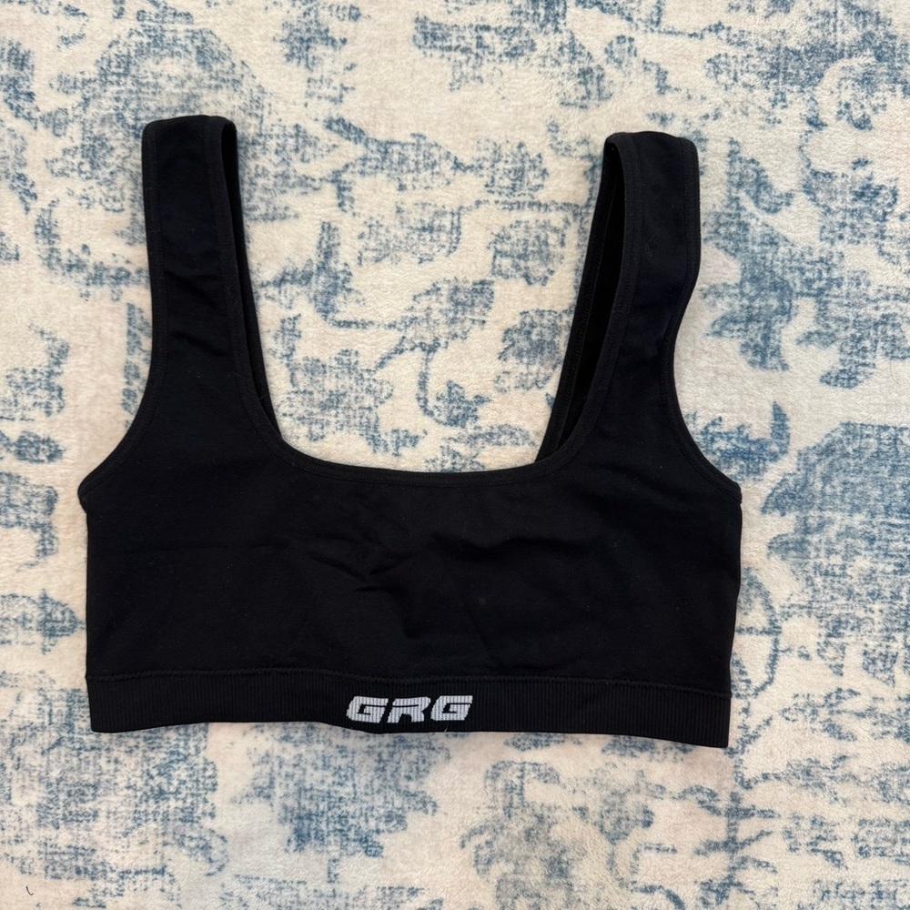 Garage Black Crop Tank Top